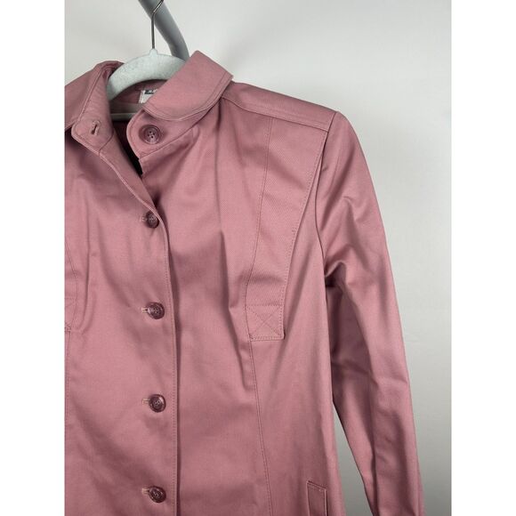 NWT NOS Vintage Fleet Street Women's Size 6 Pink Trench Coat Hong Kong S 80s - Picture 6 of 7